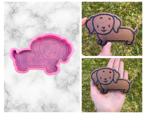 Dachshund Freshie Mold, Weiner Dog Freshie Mold, Dog Breed Freshie Molds, Yorkshire Terrier Freshie Mold, Heat Safe Silicone Mold