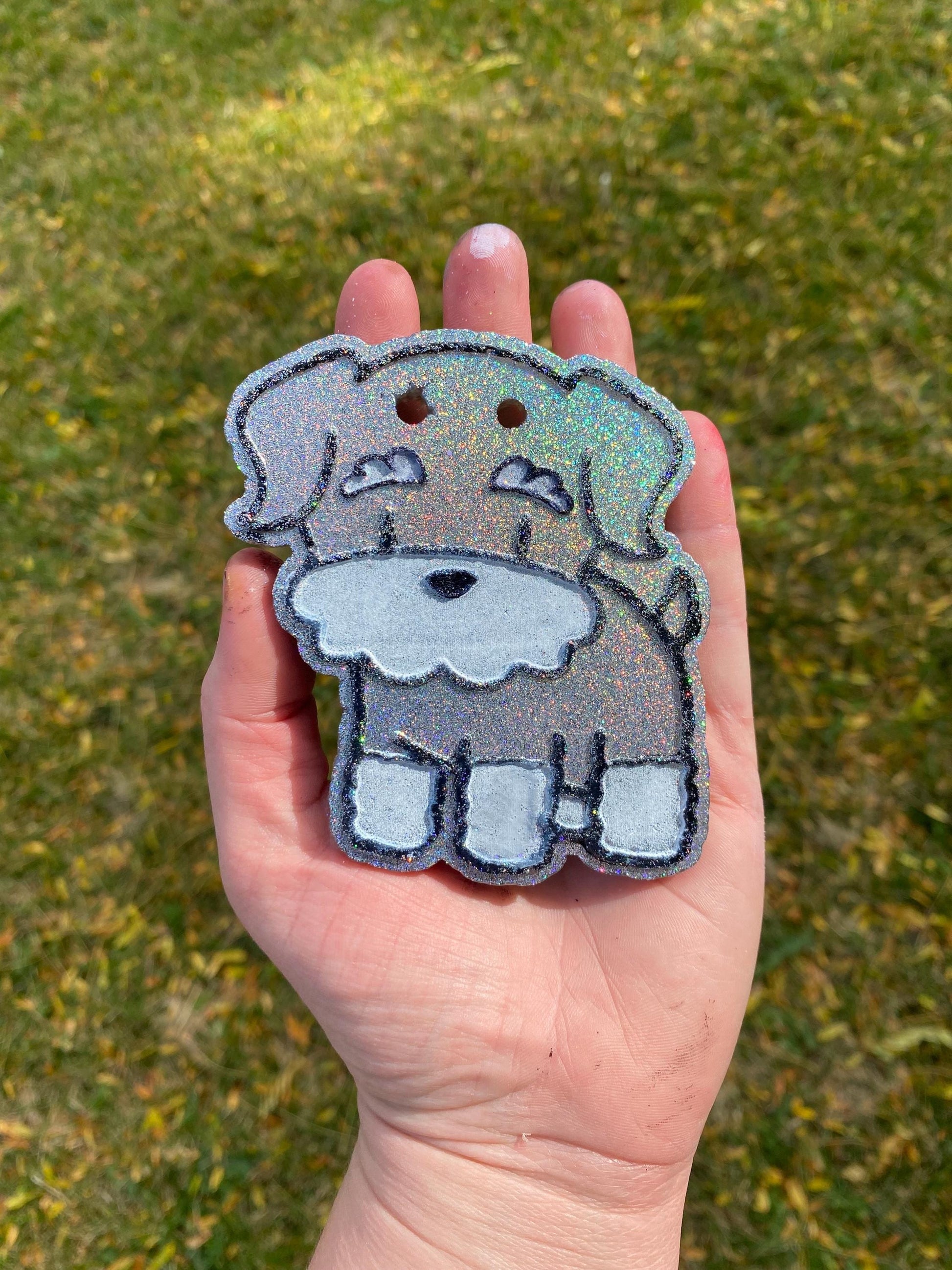 Schnauzer Freshie Mold, Dog Freshie Mold, Dog Breed Freshie Molds, Freshie Molds for Beginners, Heat Safe Silicone Mold, Simple Freshie mold