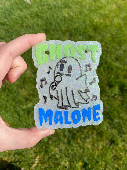 Singer Ghost Freshie Mold, Halloween Freshie Mold, Fall Freshie Mold, Spooky Silicone Mold, Autumn Freshie Mold, Farm fall molds,
