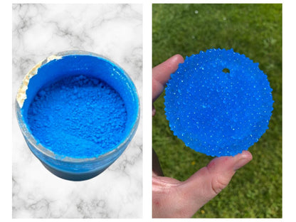 Blue Jello Mica, Neon Blue Mica Powder, Supplies for Freshie Making, Gifts for Freshie Makers, Freshie Supplies, Colors for Car Fresheners