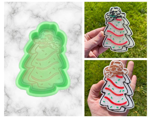 Cowboy Snack Cake Freshie Mold, freshie making supplies, Christmas freshie mold, cozy winter freshie molds, western winter silicone mold