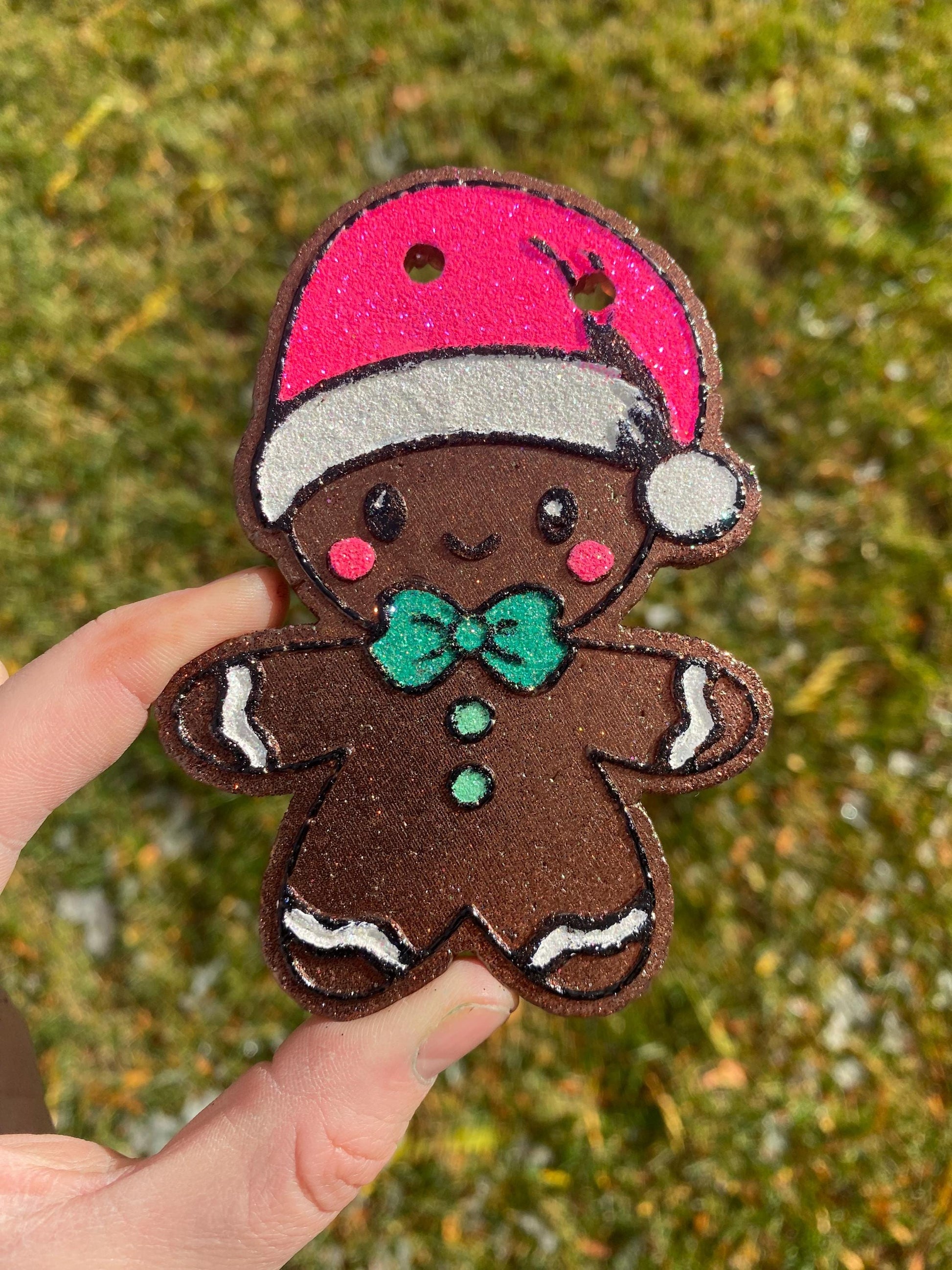 Gingerbread Freshie Mold, freshie making supplies, Christmas freshie mold, cozy winter freshie molds, happy gingerbread molds