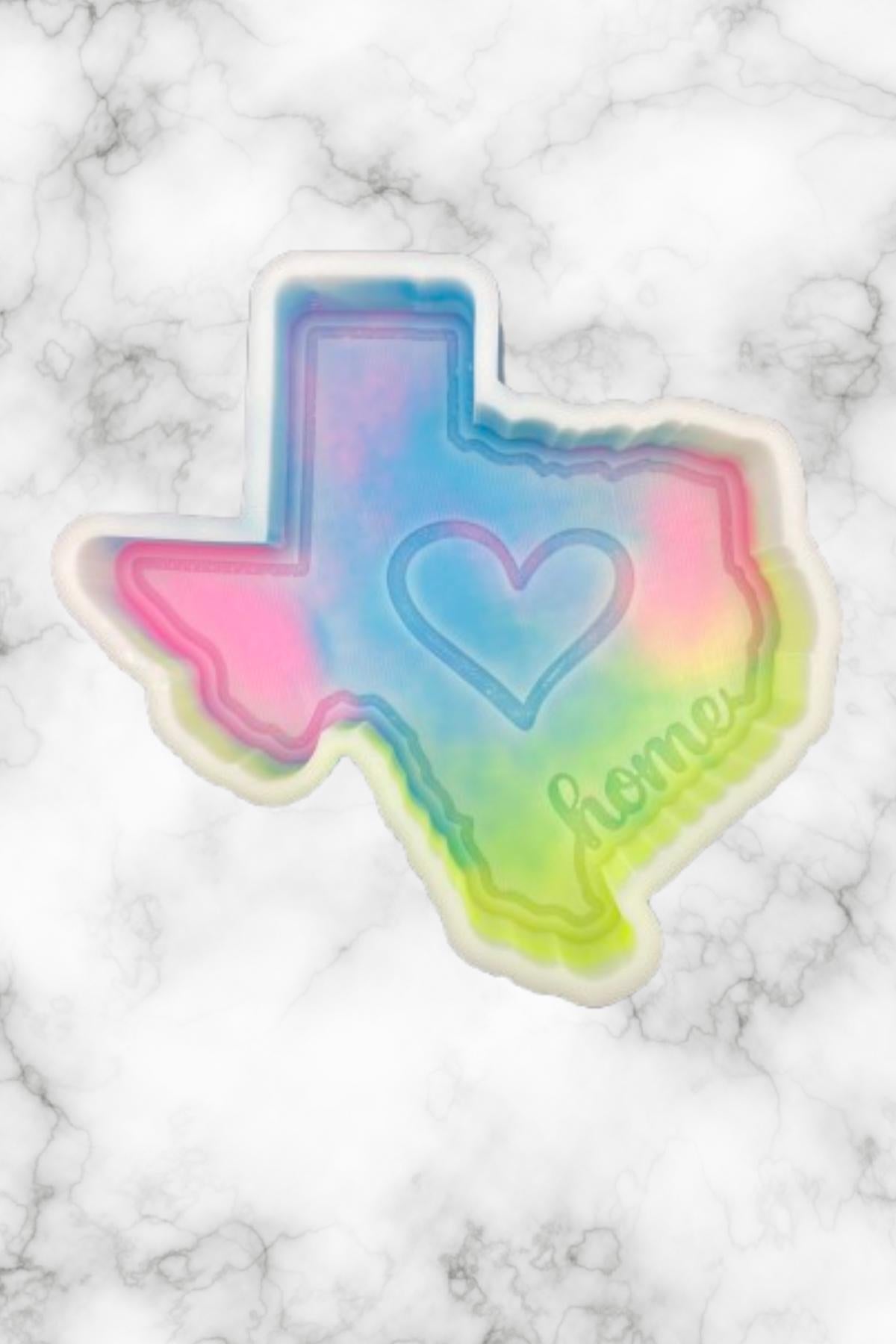 Texas Freshie Mold, Home State Freshie Molds, USA Freshie Molds, Beginner Aroma Bead Molds, Texas State Freshie Mold, Easy to Decorate