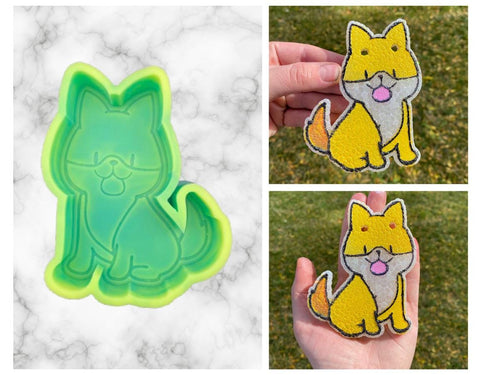 Shiba Inu Freshie Mold, Dog Freshie Mold, Dog Breed Freshie Molds, Freshie Molds for Beginners, Heat Safe Silicone Mold