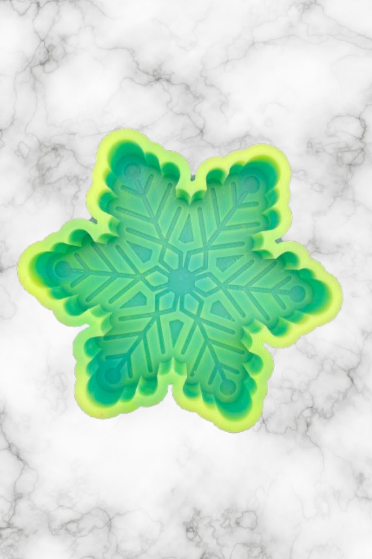 Snowflake Freshie Silicone Mold, freshie making supplies, Christmas freshie mold, cozy winter freshie molds, winter molds, snow freshie