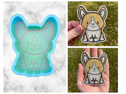 Corgi Freshie Mold, Dog Freshie Mold, Dog Breed Freshie Molds, Freshie Molds for Beginners, Heat Safe Silicone Mold, Simple Freshie mold