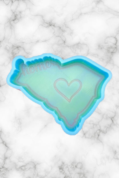 South Carolina Freshie Mold, Home State Freshie Molds, USA Freshie Molds, Beginner Aroma Bead Molds, South Carolina State Freshie Mold