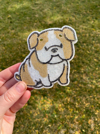 Bulldog Freshie Mold, Dog Freshie Mold, Dog Breed Freshie Molds, Freshie Molds for Beginners, Heat Safe Silicone Mold, Simple Freshie mold