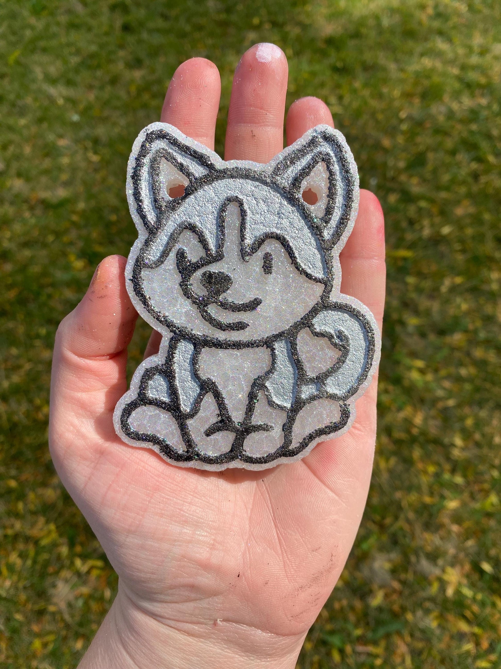 Husky Freshie Mold, Dog Freshie Mold, Dog Breed Freshie Molds, Freshie Molds for Beginners, Heat Safe Silicone Mold, Simple Freshie mold