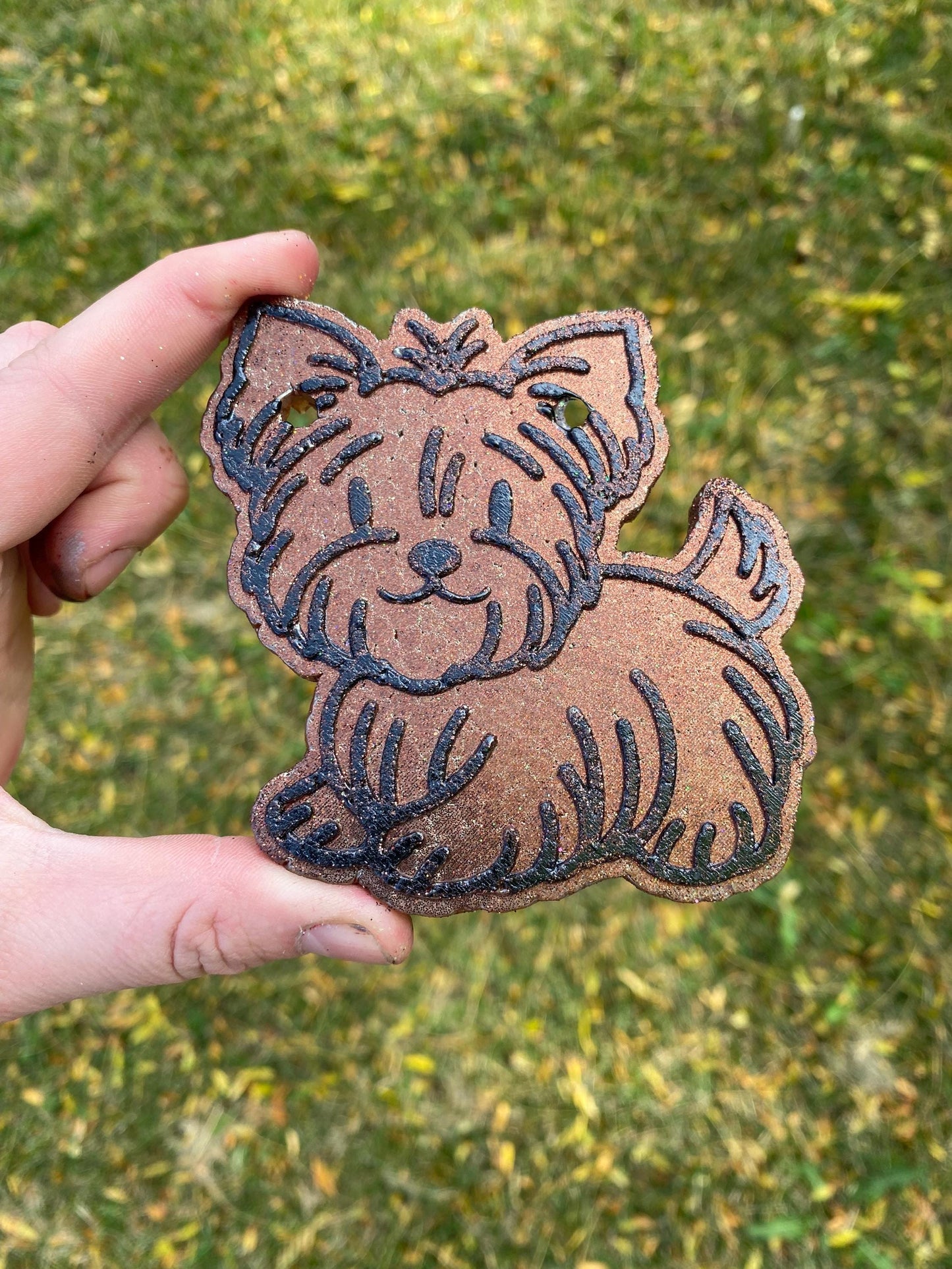 Yorkie Freshie Mold, Dog Breed Freshie Molds, Yorkshire Terrier Freshie Mold, Dog Freshie, Heat Safe Silicone Mold, Affordable Freshie Mold