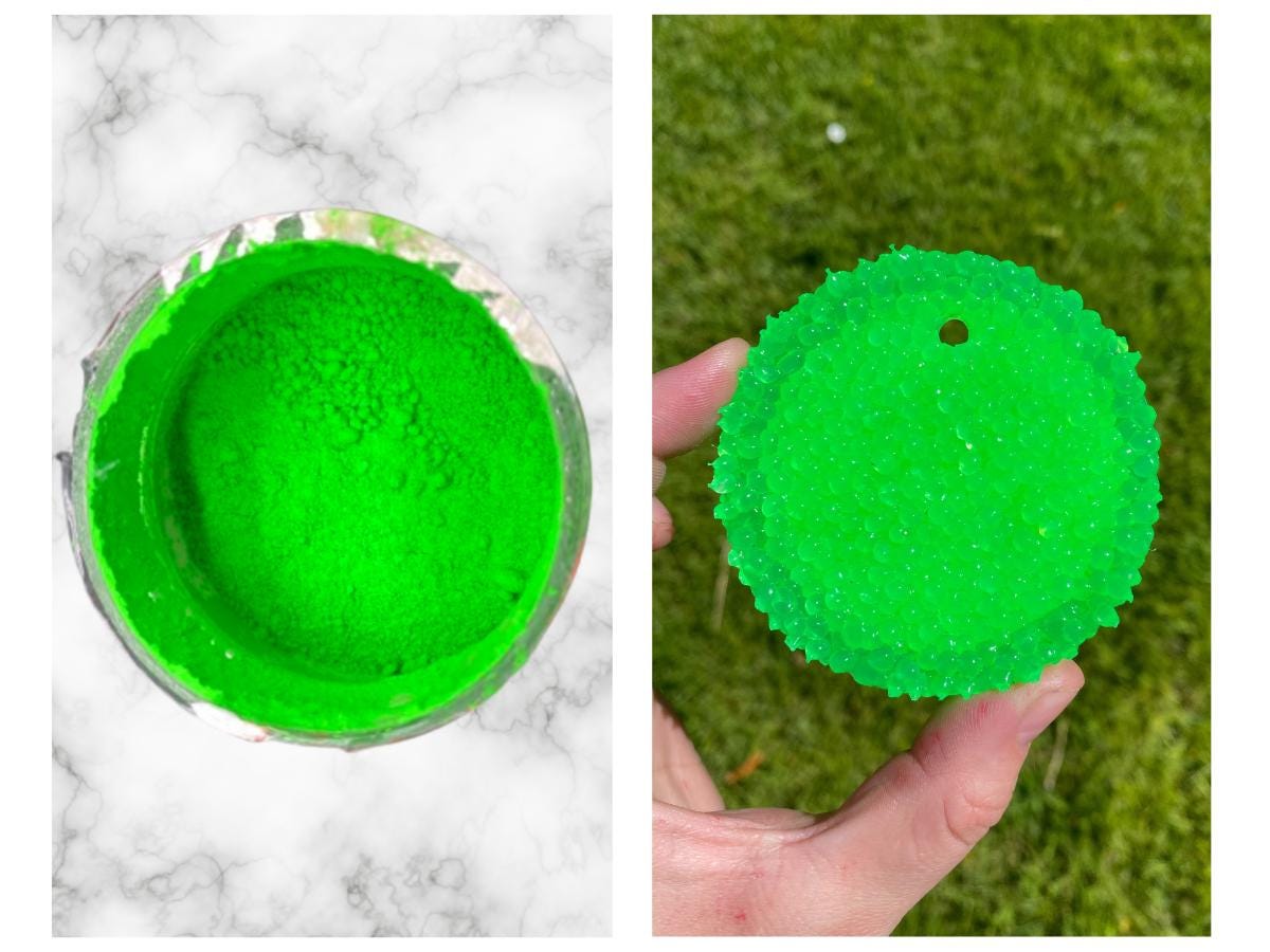 Lime Zest Mica, Neon Green Mica Powder, Bottled Mica for Freshies