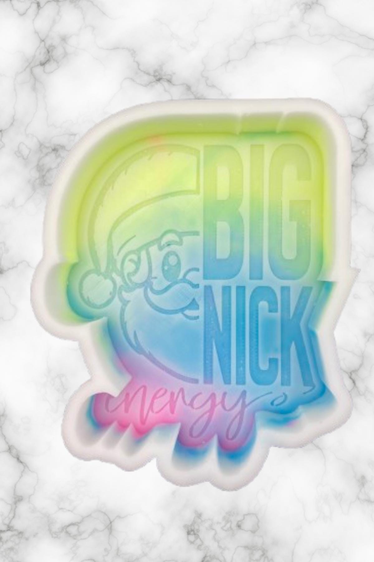 Big Nick Energy Freshie Mold, funny santa freshie mold, Christmas freshie mold, snarky Christmas mold, adult humor christmas molds