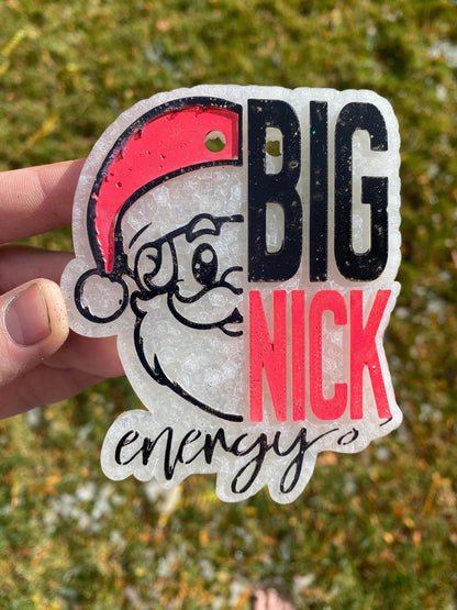 Big Nick Energy Freshie Mold, funny santa freshie mold, Christmas freshie mold, snarky Christmas mold, adult humor christmas molds