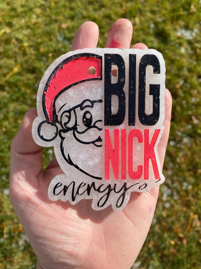 Big Nick Energy Freshie Mold, funny santa freshie mold, Christmas freshie mold, snarky Christmas mold, adult humor christmas molds