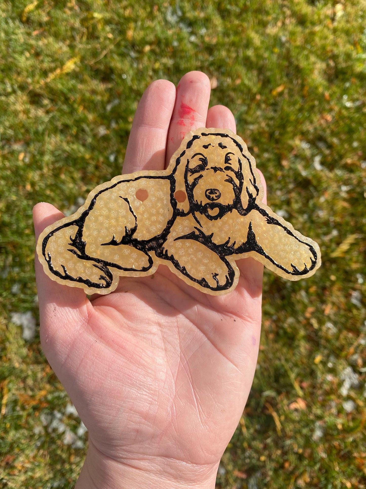 Goldendoodle Freshie Mold, aroma bead molds, freshie making supplies, animal freshie molds, bestselling freshie molds, dog freshie molds