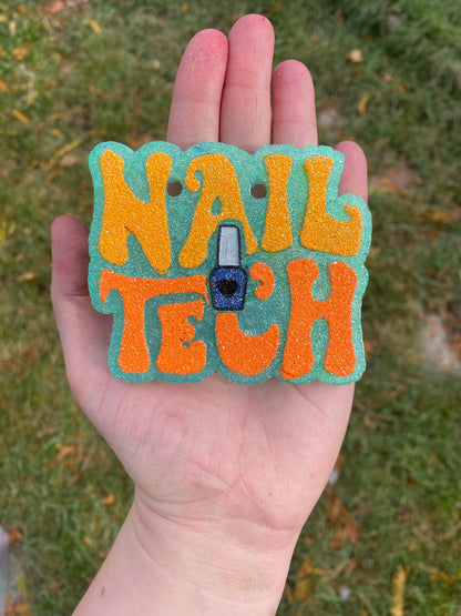 Nail Tech Freshie Mold, freshie molds for nail artist, nail salon silicone mold, manicure freshie mold, pedicure freshie mold