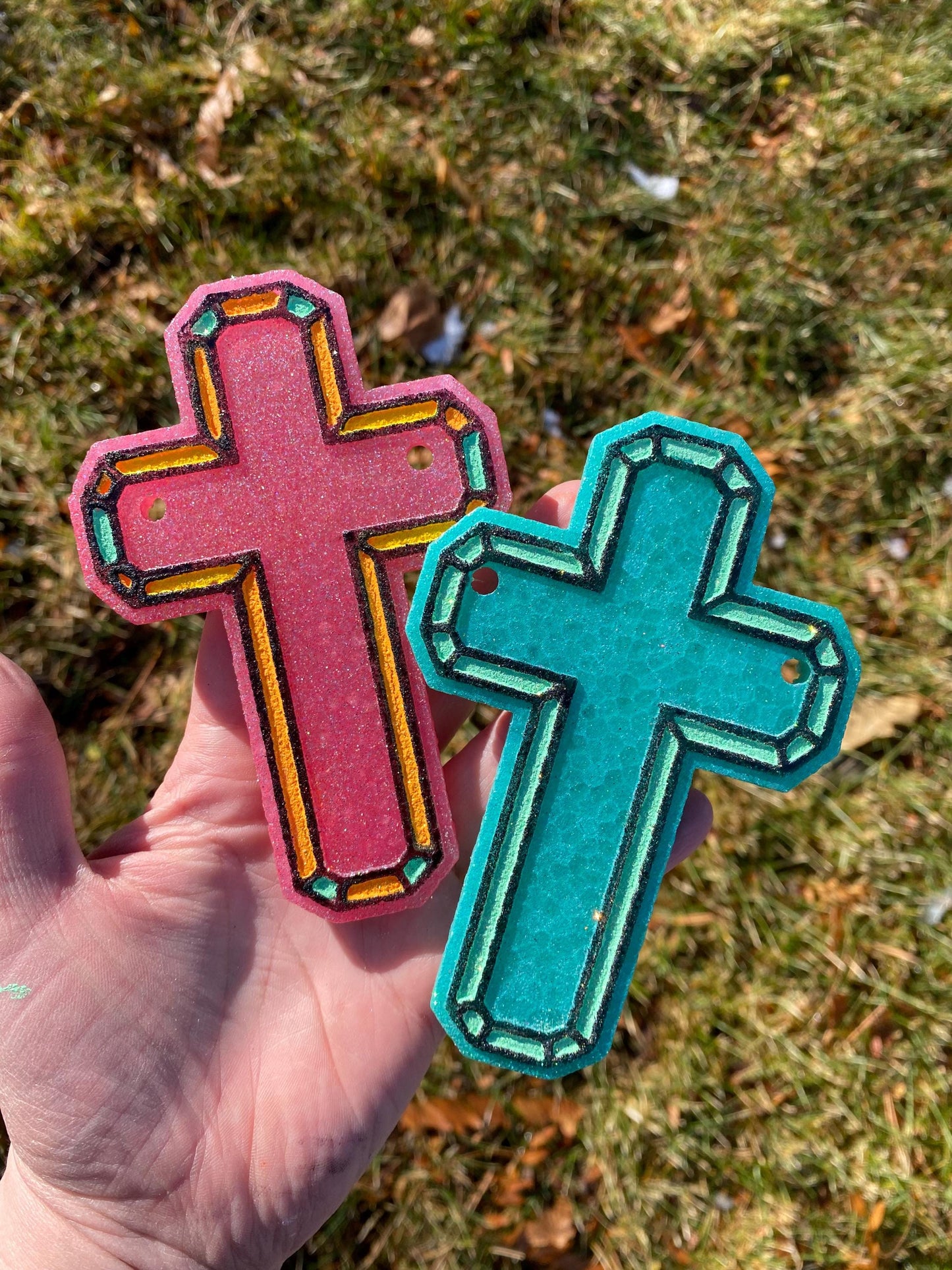 Cross Freshie Mold for easter, car freshie designs oven safe silicone cross mold for resin cross easter mold for bath bombs, easter freshie