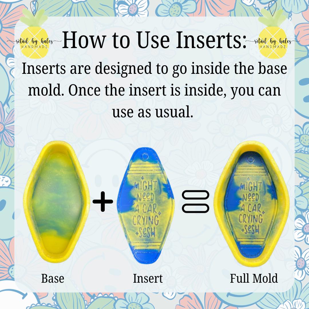 Motel Key Base Freshie Mold, for adult car freshie designs oven safe silicone mold for resin wax melt funny mold for new drivers