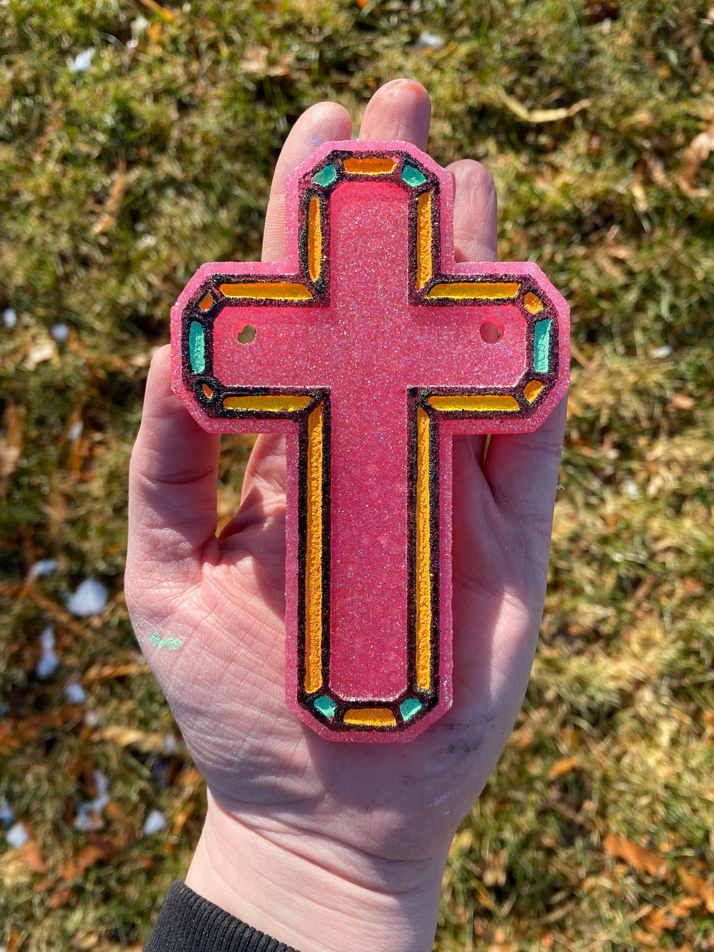 Cross Freshie Mold for easter, car freshie designs oven safe silicone cross mold for resin cross easter mold for bath bombs, easter freshie