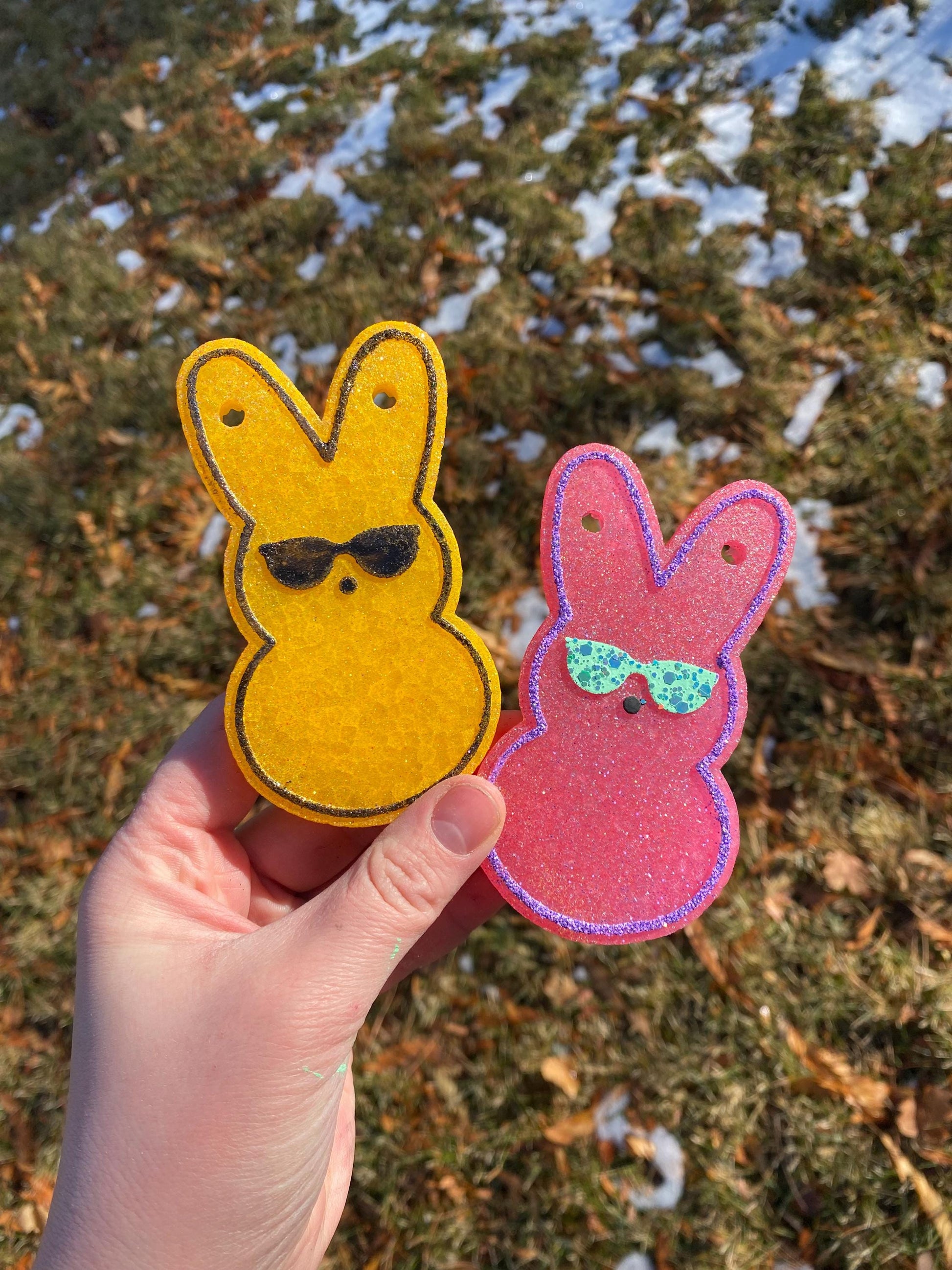 Bunny Freshie Mold for easter, car freshie designs oven safe silicone cross mold for resin cross easter mold for bath bombs, easter freshie