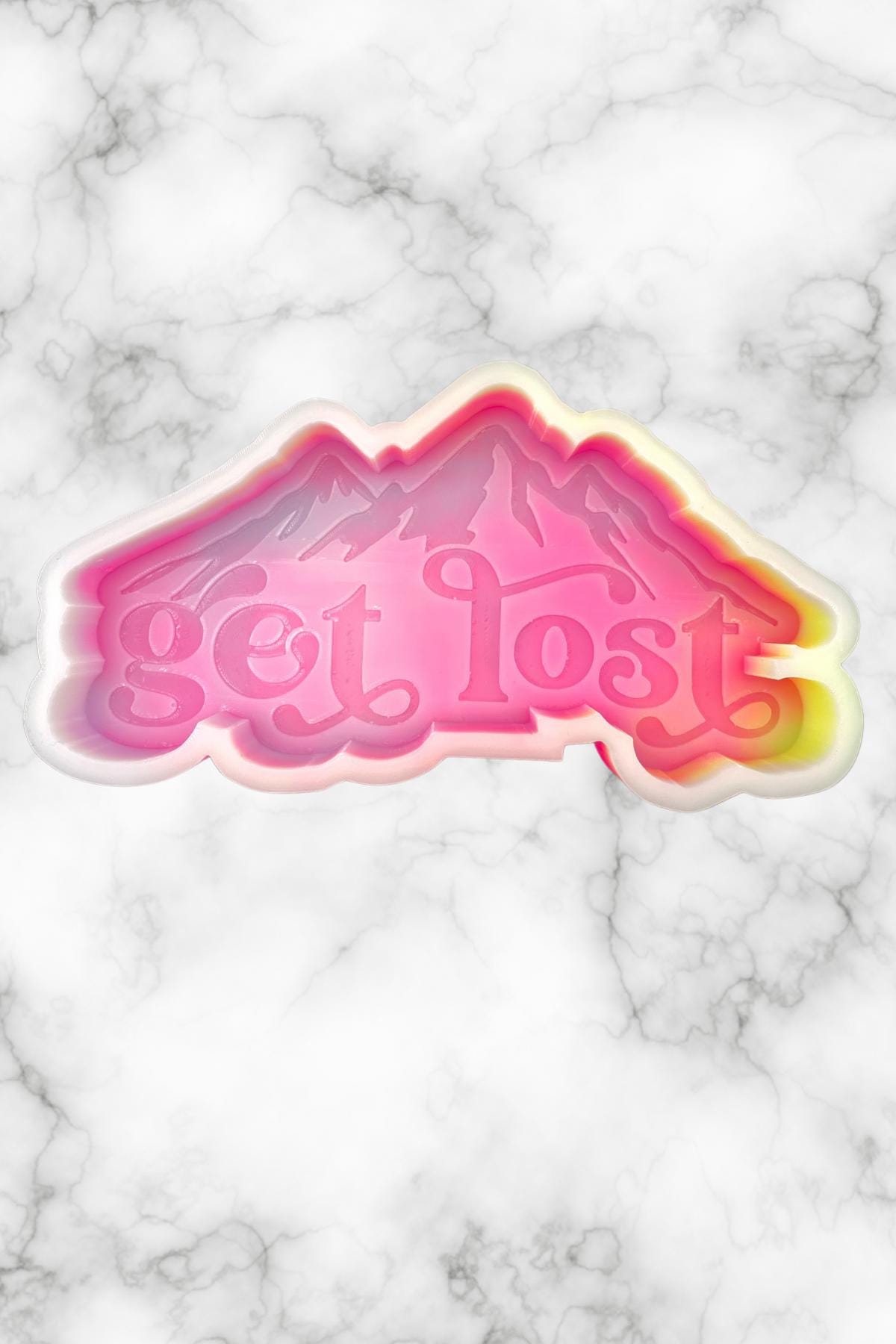 Get Lost Freshie Mold, hiking car freshie design oven safe silicone mold for wax melt mold for resin car freshie mold sport silicone mold