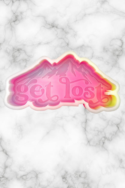 Get Lost Freshie Mold, hiking car freshie design oven safe silicone mold for wax melt mold for resin car freshie mold sport silicone mold