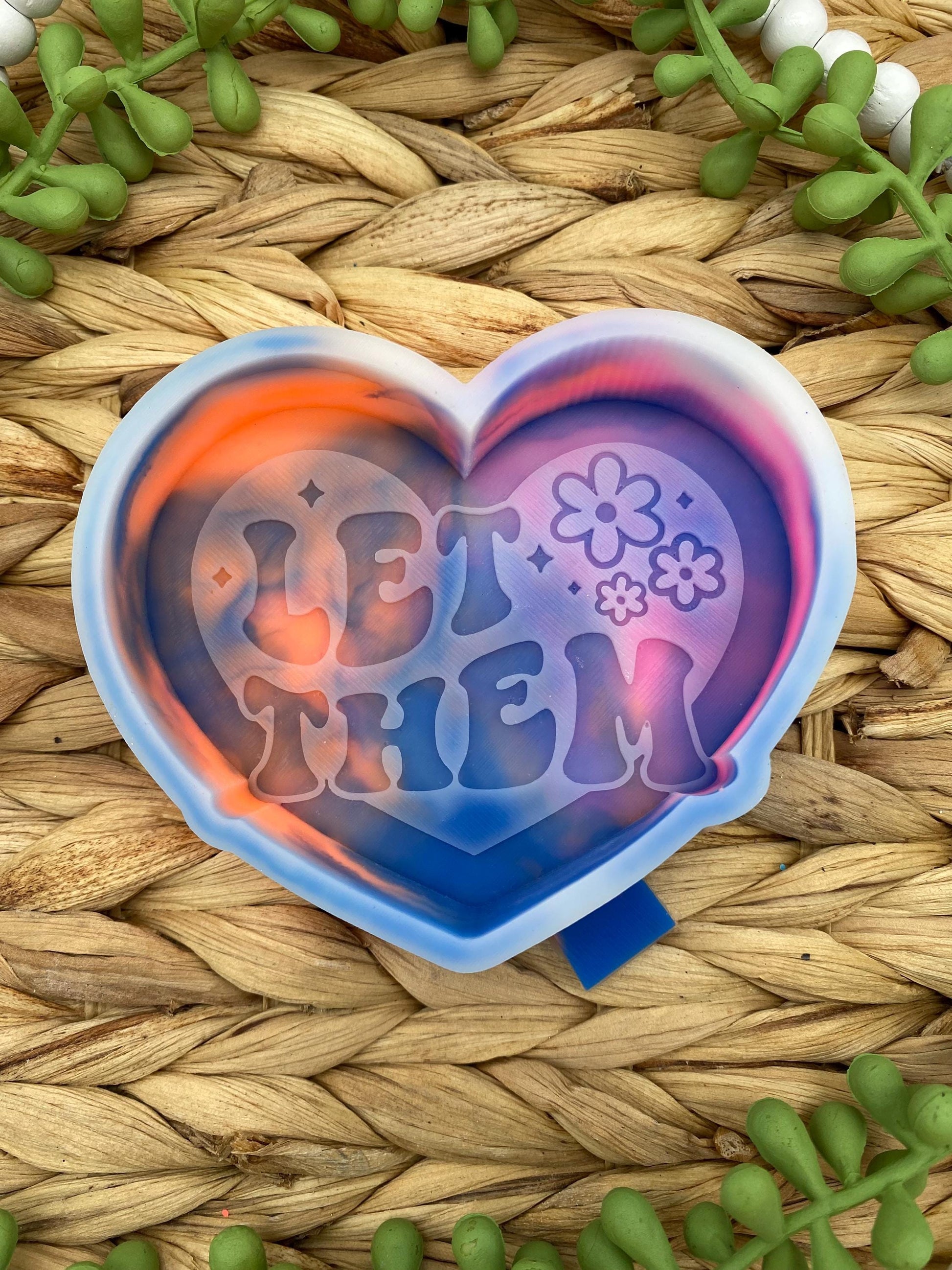 Let Them Freshie Mold, positive aroma bead molds, beginner freshie making supplies, popular freshie molds, self affirmation freshie mold,