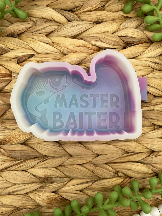Master Baiter Fishing Freshie Mold, freshie supplies, silicone baking mold, freshie molds for men, adult humor freshie mold, dirty humor