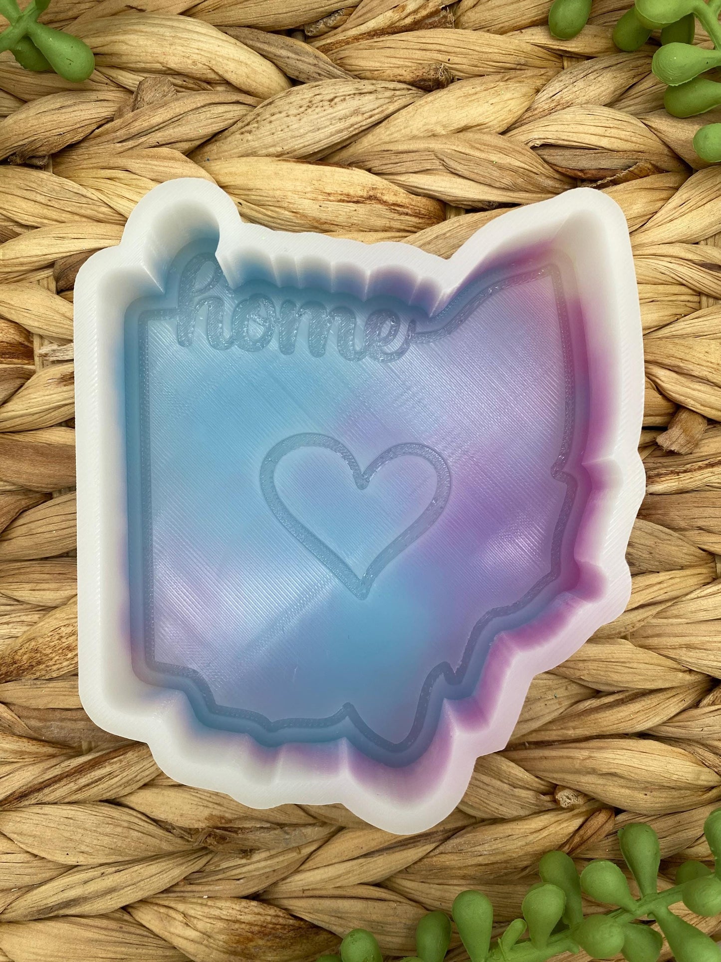 Ohio Freshie Mold, Home State Freshie Molds, USA Freshie Molds, Beginner Aroma Bead Molds, Ohio State Freshie Mold