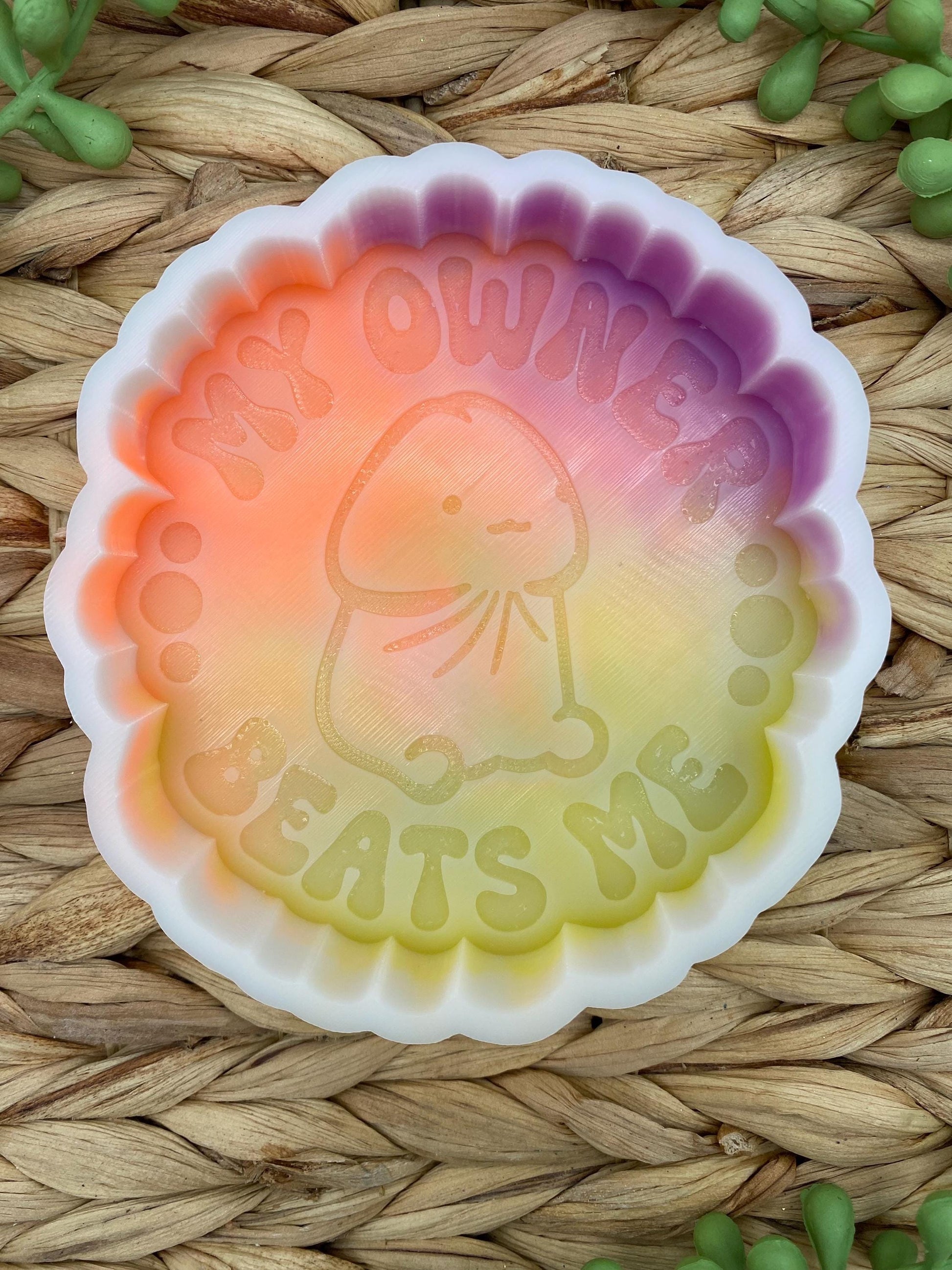 My Owner Beats Me Freshie Mold, freshie supplies, penis freshie molds for men, adult humor freshie mold, valentine freshie mold