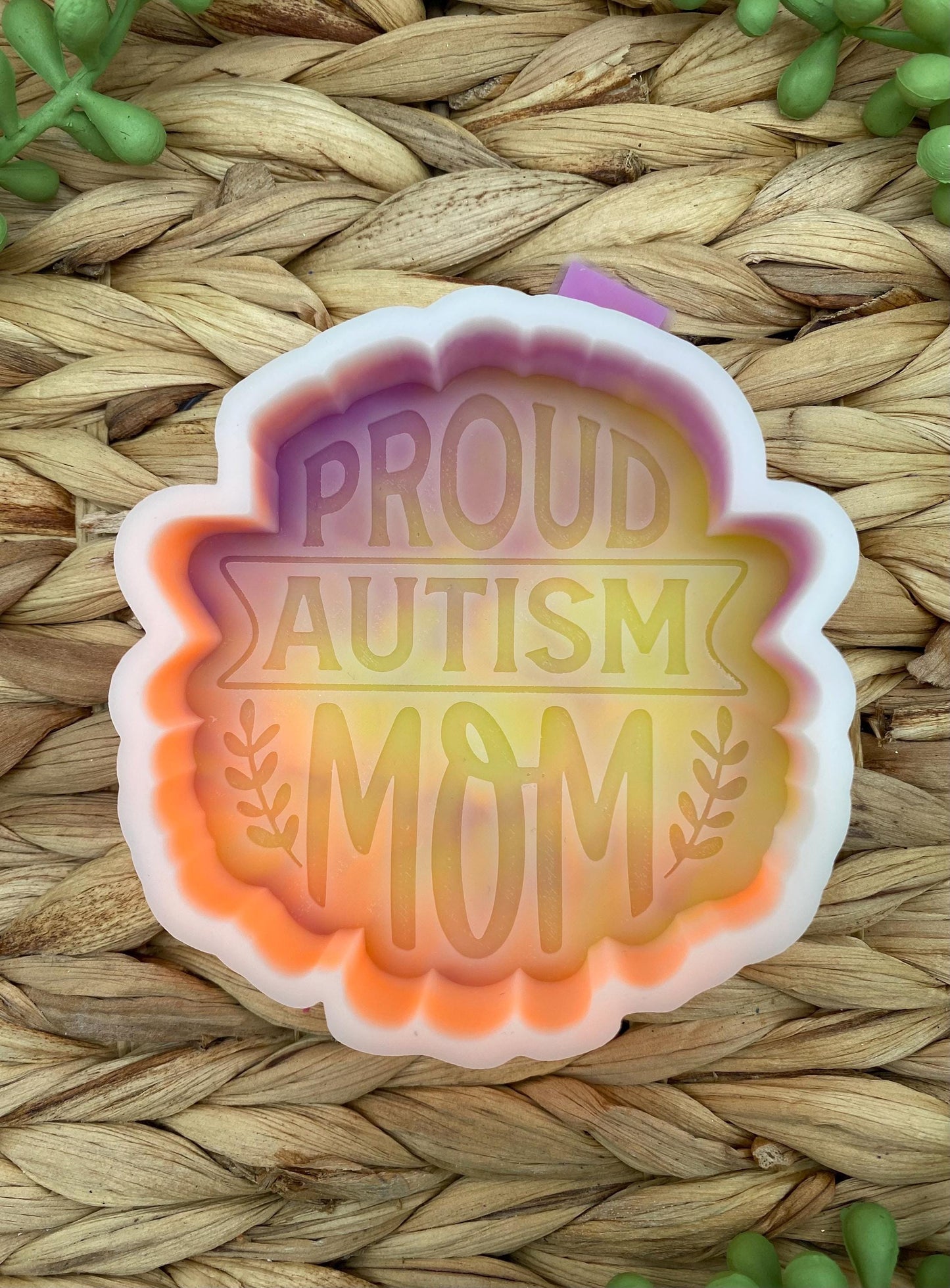 Proud Autism Mom Mold, Autism Awareness Silicone Mold, Neurodivergent Freshie mold, autism freshie mold, high quality freshie mold