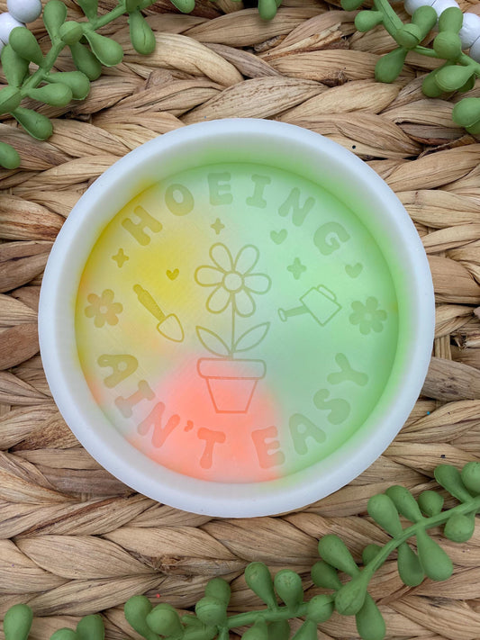 Hoeing Ain't Easy Mold, Gardening Freshie Mold, Summer Freshie Mold, Adult Humor Freshie Mold, Funny Freshie Molds