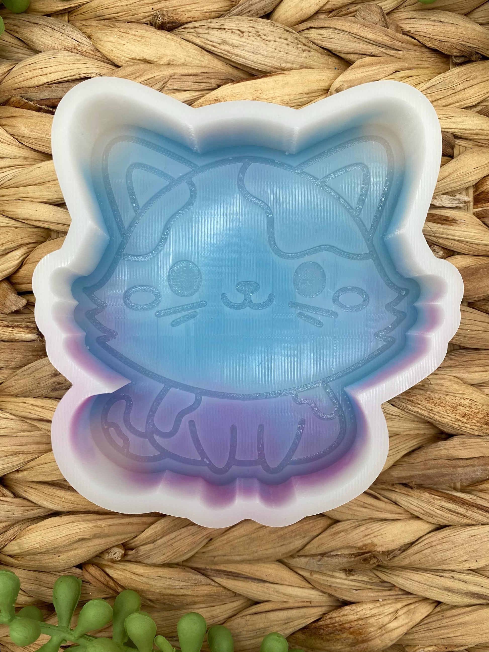 Kitten Freshie Mold, aroma bead molds, freshie making supplies, animal freshie molds, bestselling freshie molds, cat freshie molds