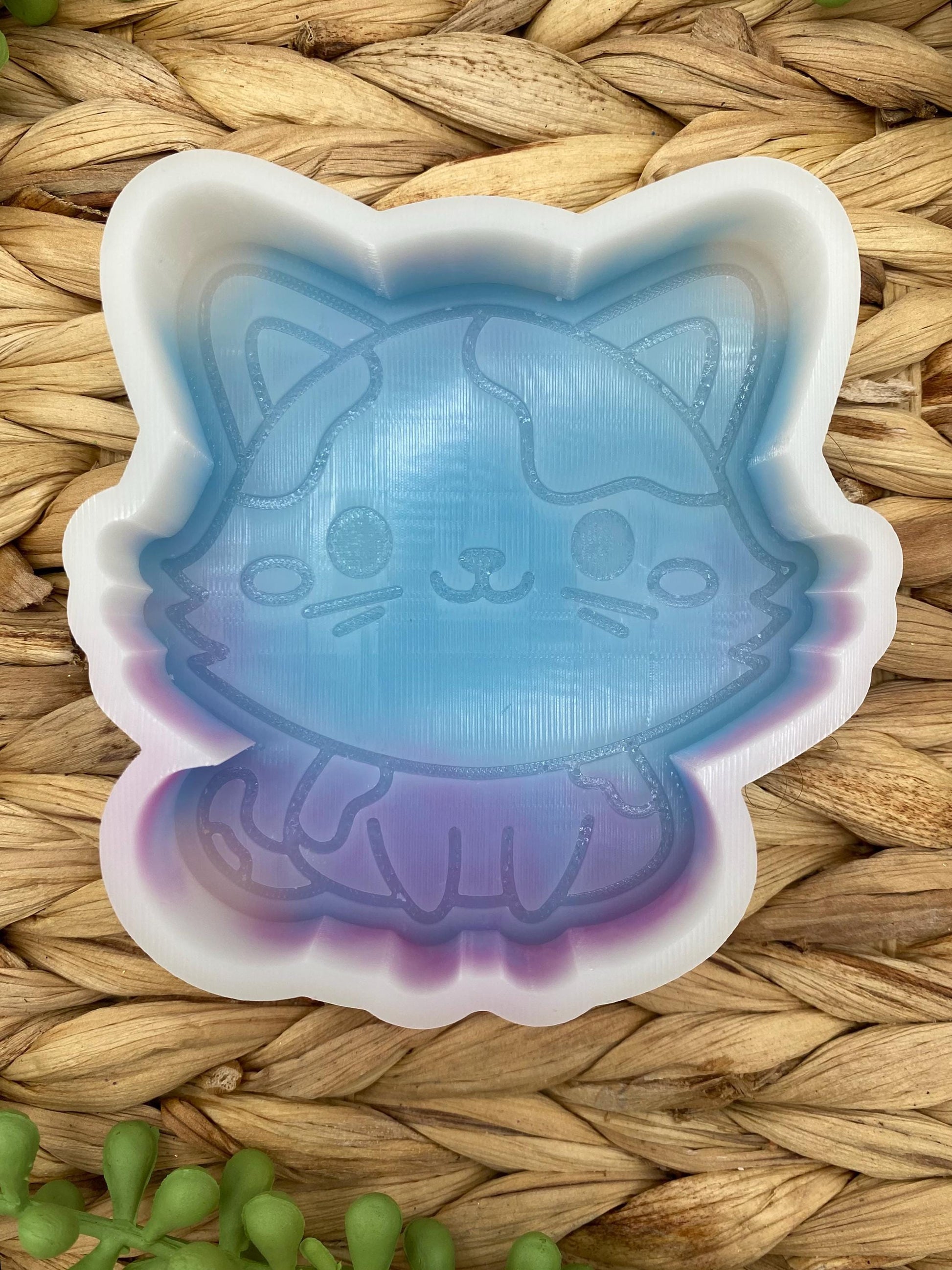 Kitten Freshie Mold, aroma bead molds, freshie making supplies, animal freshie molds, bestselling freshie molds, cat freshie molds