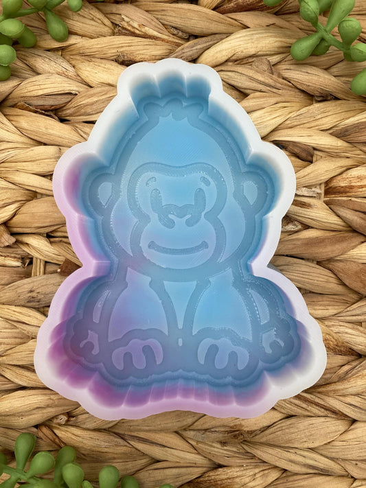 Gorilla Freshie Mold, Western Freshie Molds, Animal Freshie Molds, Zoo Animal Freshie Mold, Heat Safe Silicone Mold, Affordable Freshie Mold