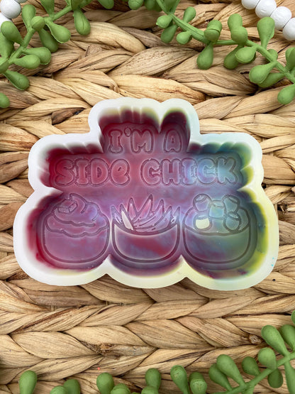 I'm A Side Chick Freshie Mold, Snarky Freshie Mold, Food Freshie Molds, Thanksgiving Freshie Mold, Dinner Freshie Mold, Restaurant Mold