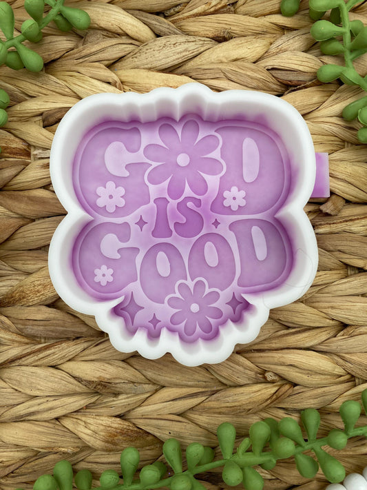 God is Good Freshie Silicone Mold, aroma bead molds, freshie making supplies, popular cardstock freshie molds, best selling freshies