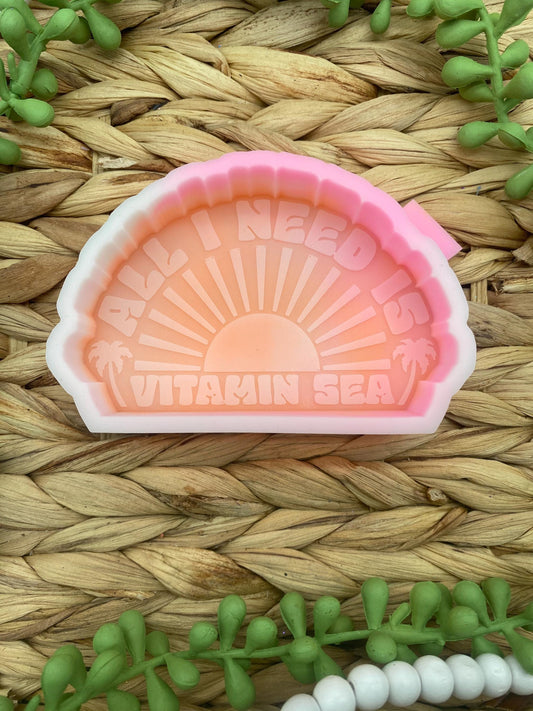 Vitamin Sea, Beach Freshie Silicone Mold, freshie making supplies, bestselling freshie molds, vacation silicone mold, ocean aroma bead