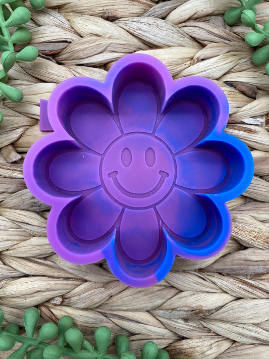 Smile Flower Mold, Summer freshie molds, retro flower mold, cute freshie molds, silicone freshie molds on sale, quality freshie molds