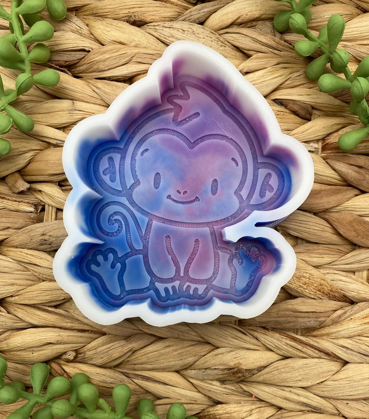 Monkey Freshie Mold, Western Freshie Molds, Animal Freshie Molds, Zoo Animal Freshie Mold, Heat Safe Silicone Mold, Affordable Freshie Mold