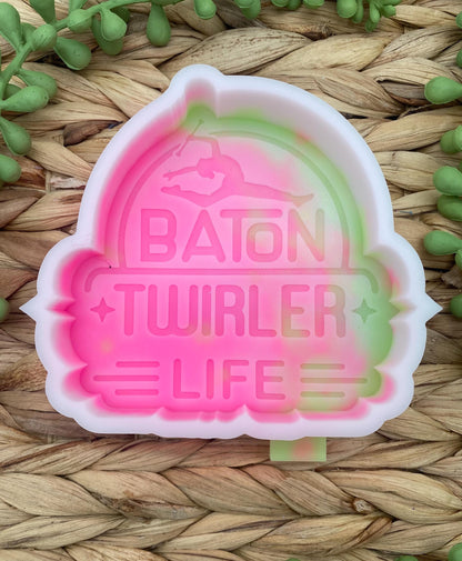 Baton Twirler Life Mold, Sport Freshie Mold, High School Silicone Mold, twirling queen mold, baton tosser mold, drum majorette freshie mold