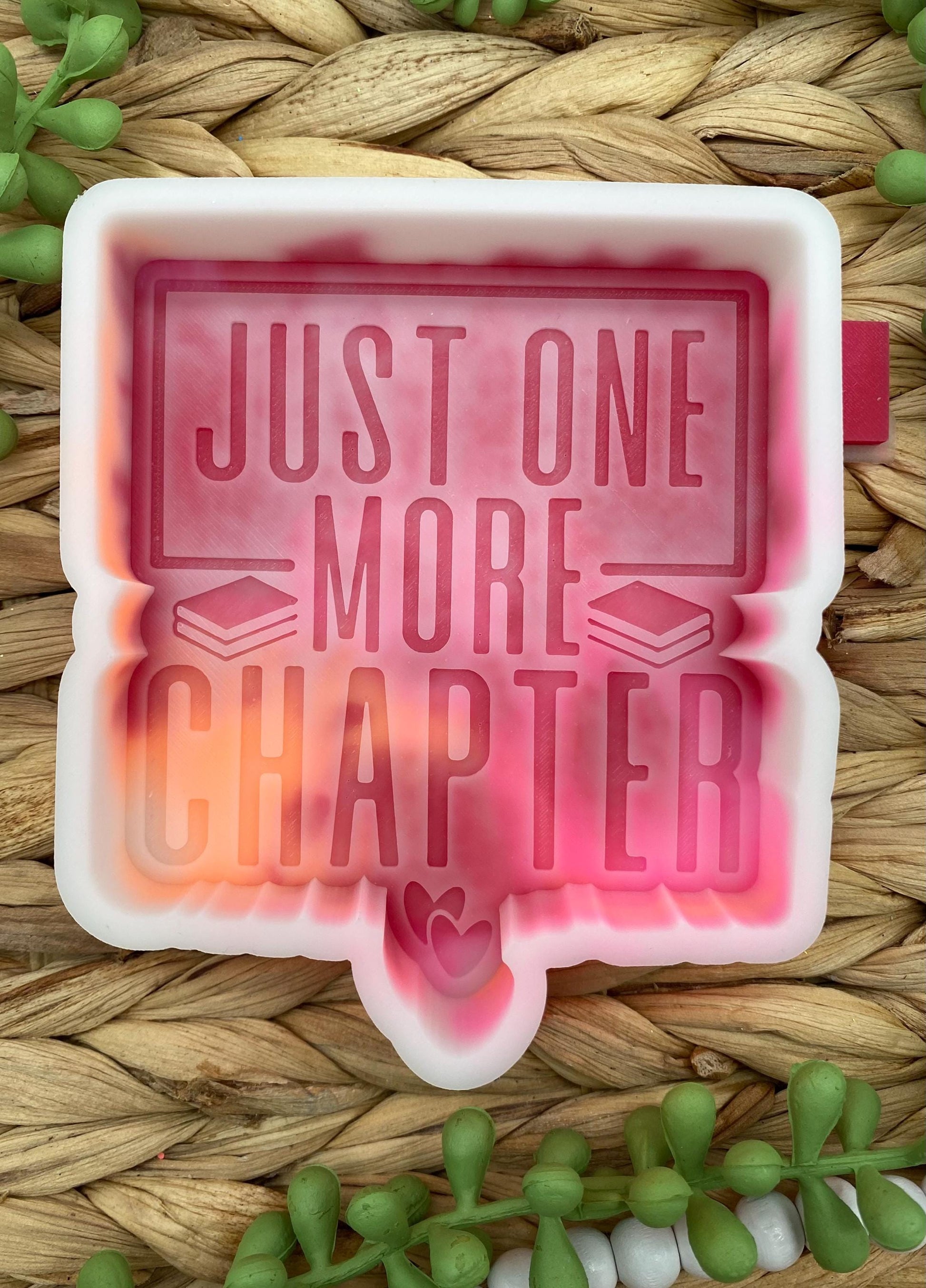 Just One More Chapter Silicone Mold, aroma bead molds, freshie making supplies, popular freshie molds, best selling freshies, book reader