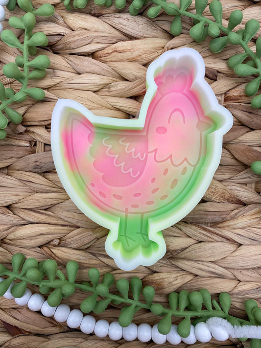 Chicken Freshie Mold, silicone molds, freshie molds, western freshie molds, homesteading freshie mold, animal freshie mold, farm freshie