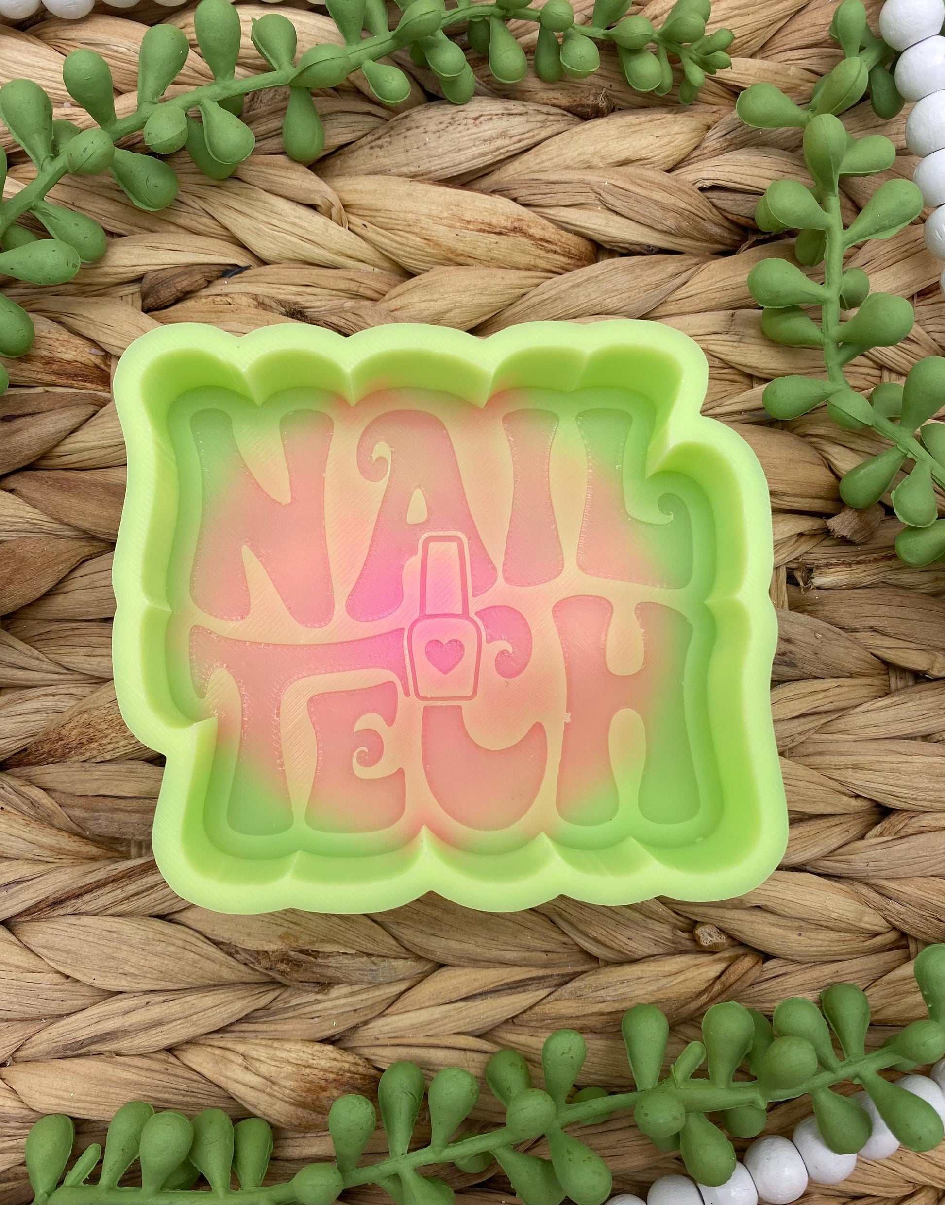Nail Tech Freshie Mold, freshie molds for nail artist, nail salon silicone mold, manicure freshie mold, pedicure freshie mold
