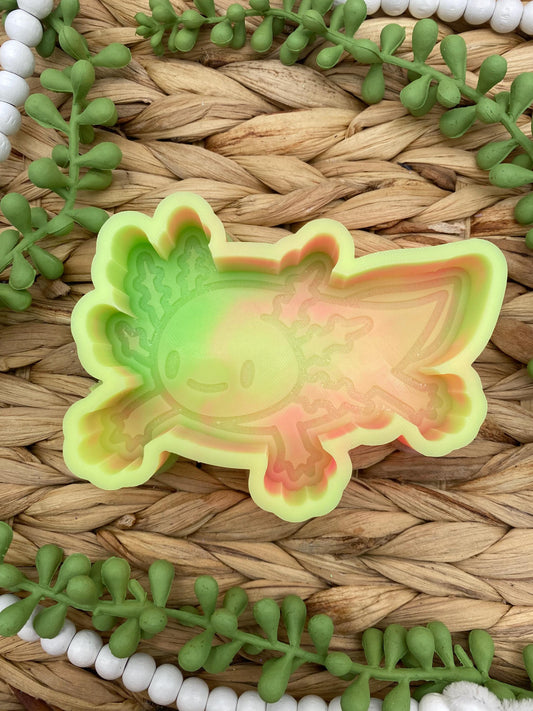 Axolotl Freshie Mold, aroma bead molds, freshie making supplies, animal freshie molds, bestselling freshie molds, pet store freshie mold