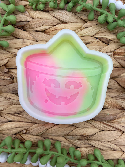Witch Bucket Mold, Halloween Freshie Mold, Fall Freshie Mold, Retro Bucket Silicone Mold, Funny Freshie Mold, Retro Halloween Bucket Mold