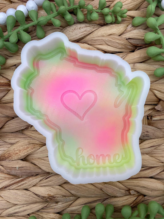 Wisconsin Freshie Mold, Home State Freshie Molds, USA Freshie Molds, Beginner Aroma Bead Molds, Wisconsin State Freshie Mold