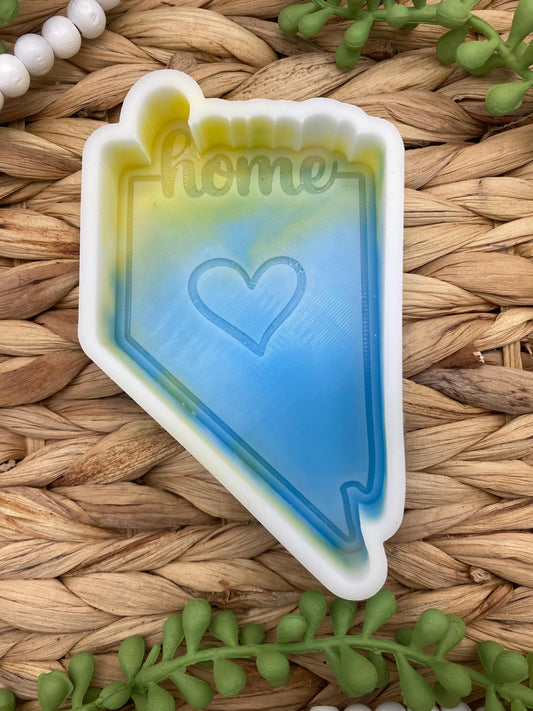 Nevada Freshie Mold, Home State Freshie Molds, USA Freshie Molds, Beginner Aroma Bead Molds, Nevada State Freshie Mold