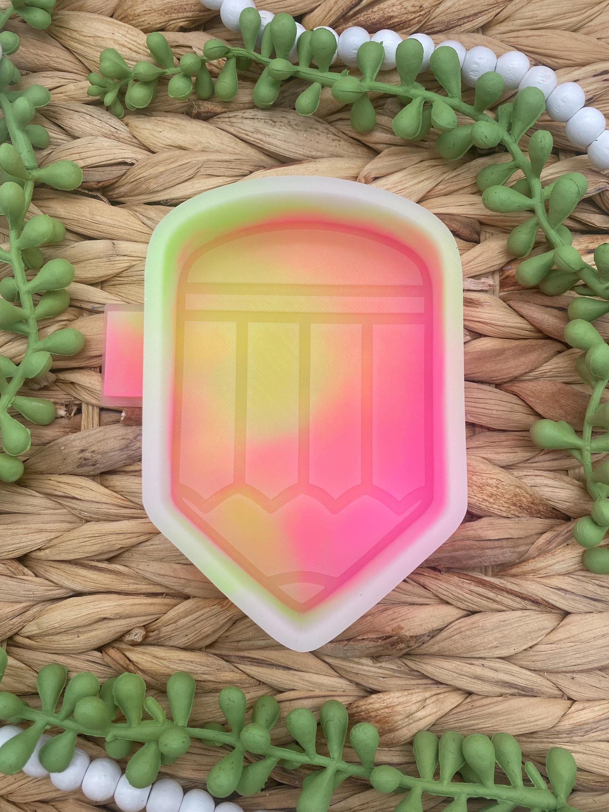 Pencil Silicone Mold, freshie making supplies, silicone molds, freshie ideas for teaching, teacher freshie idea, teacher mold