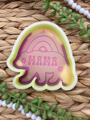 Mama Rainbow Bear Freshie Mold, stay at home mom freshie molds, funny mom freshie, mother's day freshie molds, mom humor freshie mold